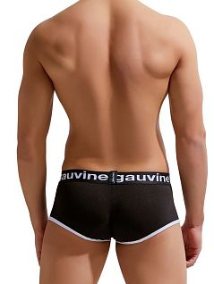 Стильные хипсы с окантованным гульфиком черного цвета GAUVINE RTGAU3004-01